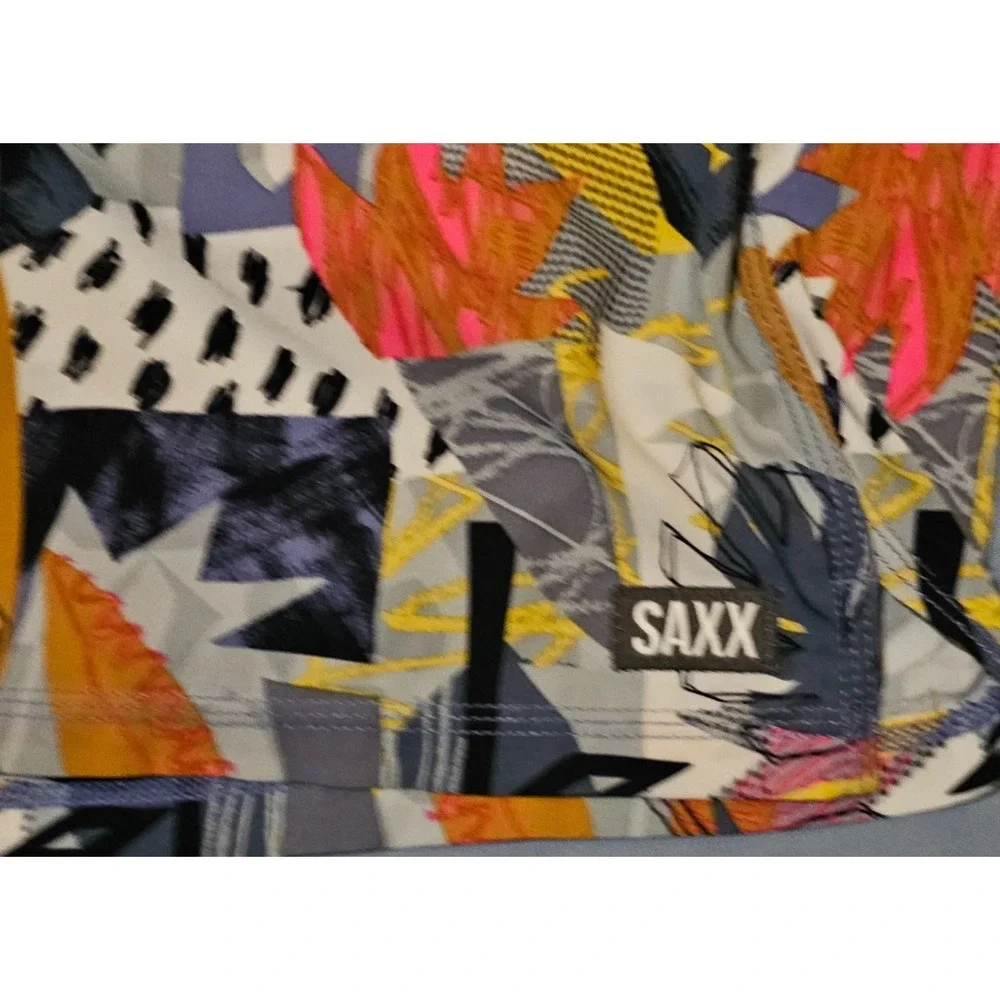 Saxx Ballpark‎ Pouch Oh Buoy 2N1 Boardie Men's Sz Large Swim Board Shorts Floral